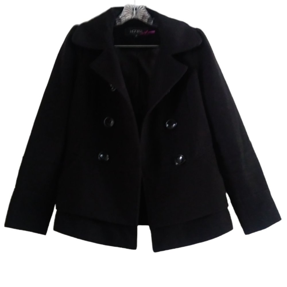 HONEE Women's black coat, size M
